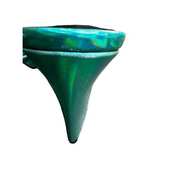 INTENTIONALLY BLANK x REVOLVE Metallic Jackson Mule in Teal Size 41 - Picture 4 of 12